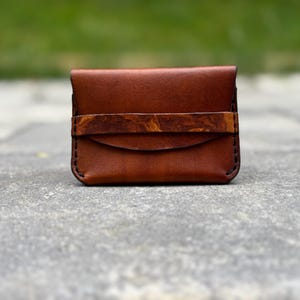 Leder Umschlag Karte Brieftasche