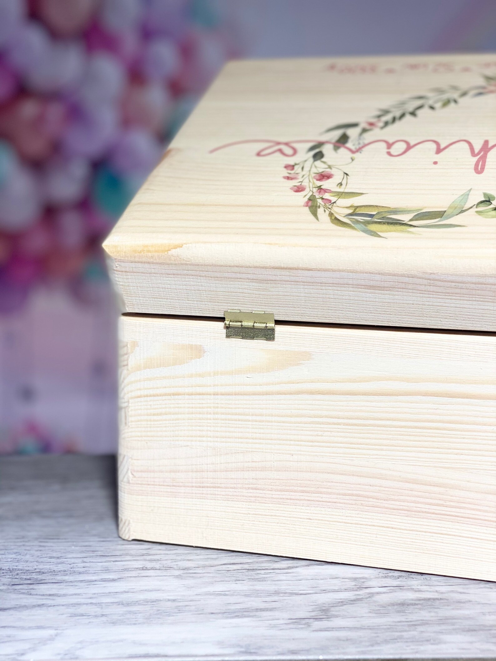 Reminder box with name and date wooden box birthday Etsy