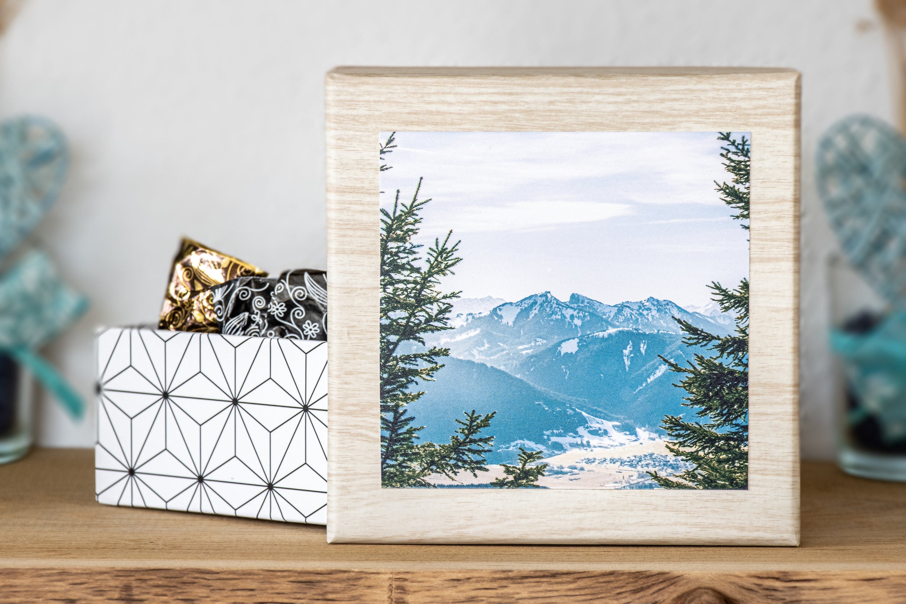 Gift box storage box with mountain picture view picture Etsy