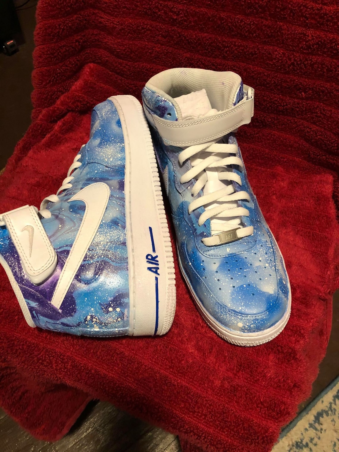 custom airbrush air force ones