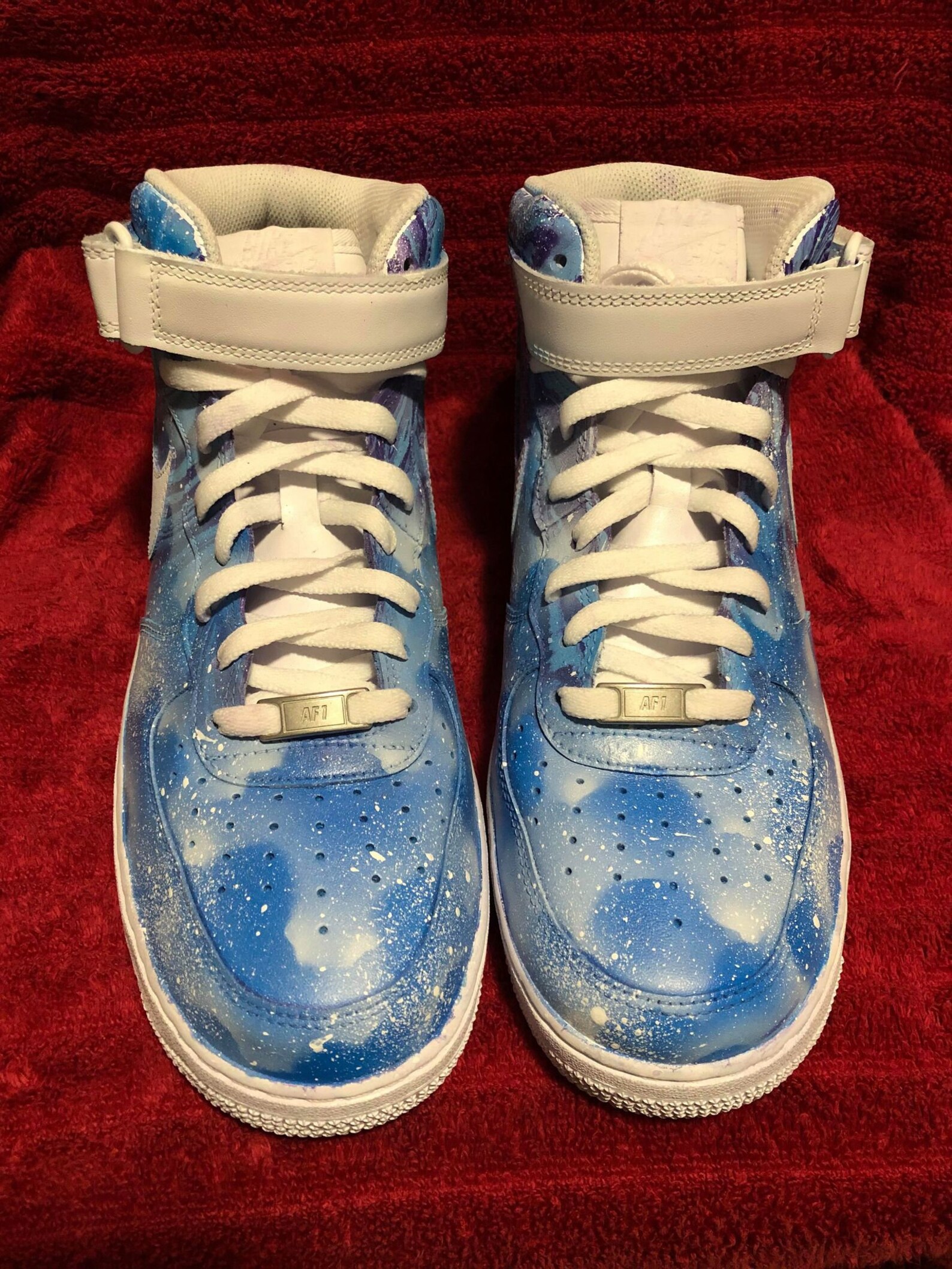 custom airbrush air force ones