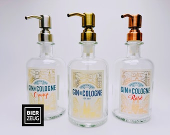Gin de Cologne Soap Dispenser | Upcycled Bottle Pump | Refillable | Bathroom Décor | Cologne Gift
