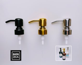 Zestaw dozowników mydła DIY do recyklingu butelek | Dozownik z pompką ze stali nierdzewnej | Przekształć swoje ulubione butelki w dozowniki mydła