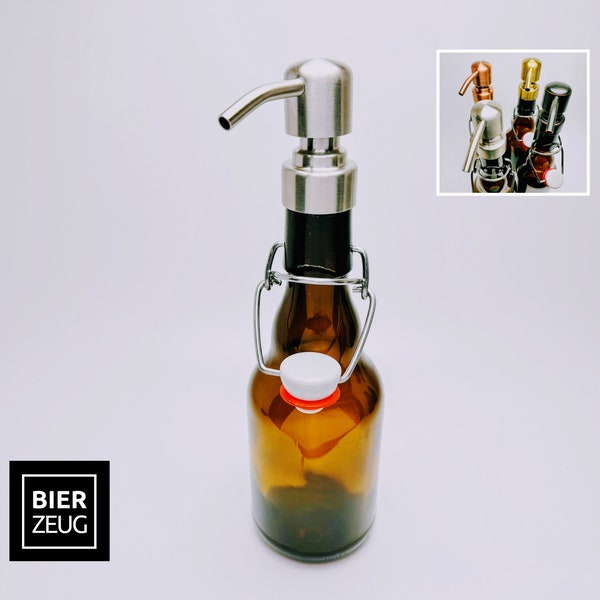 Bügelflaschen Seifenspender “Bügel Brause“ | Handgemachte & nachfüllbare Seifenspender aus Bügelflaschen | Upcycling Geschenk Flensburg Fans