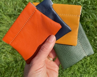 Leather Squeeze Pouch