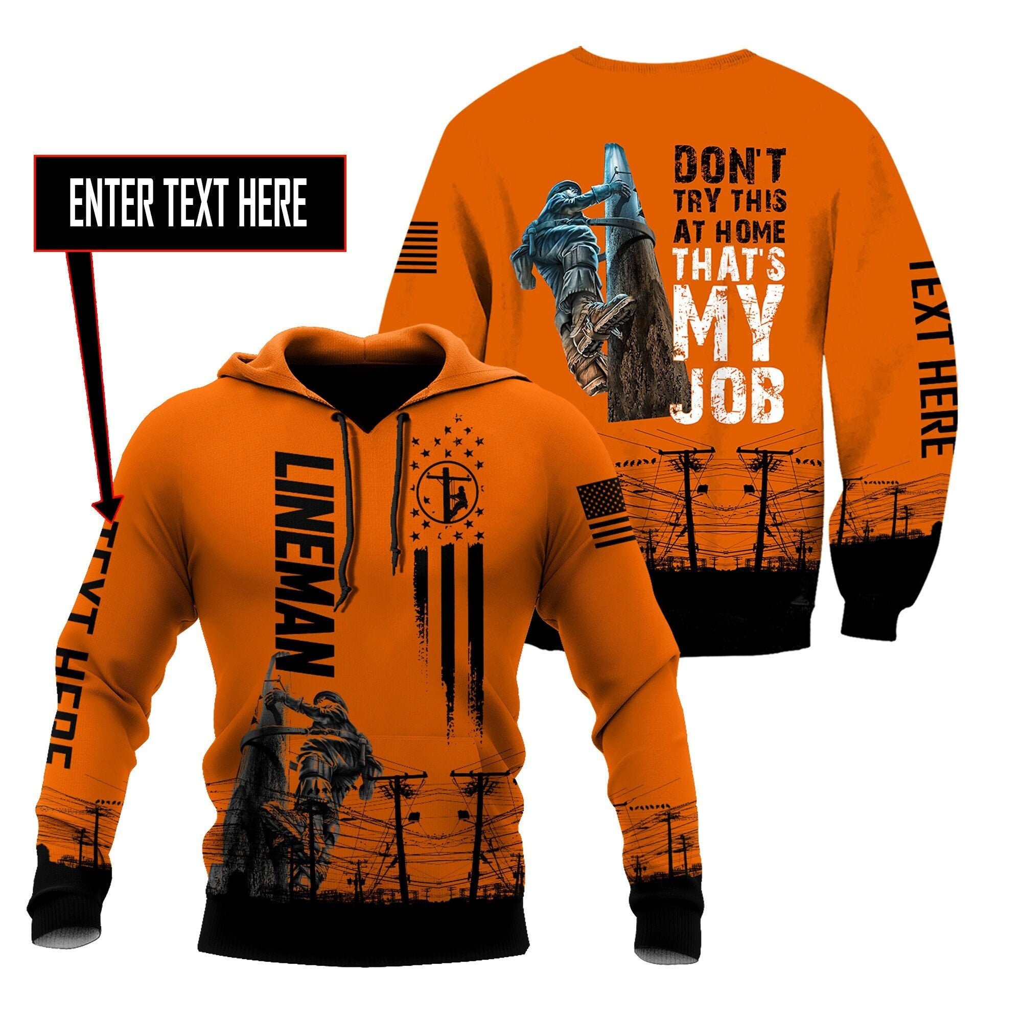 Premium Lineman All Over Printed Personalized Shirts W040502 Etsy