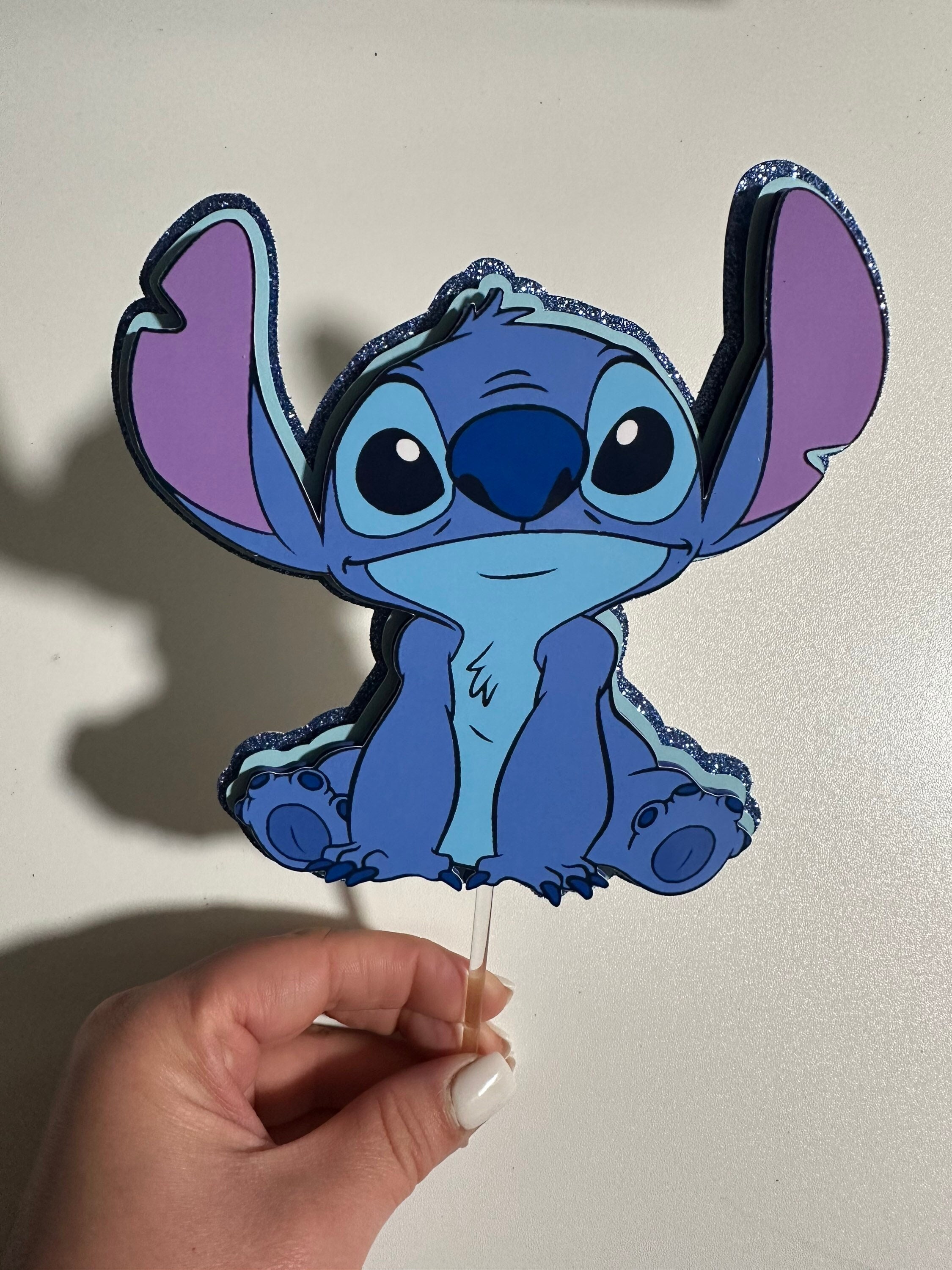 6-stitch Cupcake Topper, 1-stitch Cake Topper, Party Decor Stitch, Stitch  Themed, Stitch Inspired, Stitch Birthday Party, 