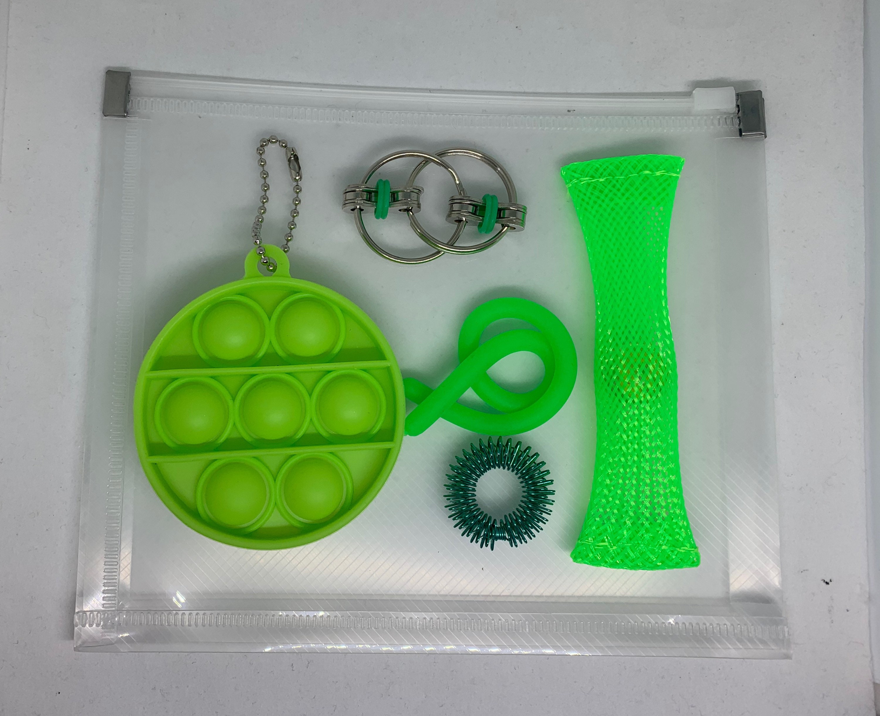 Fidget sensory pack Mini pop it keychain Metal Etsy