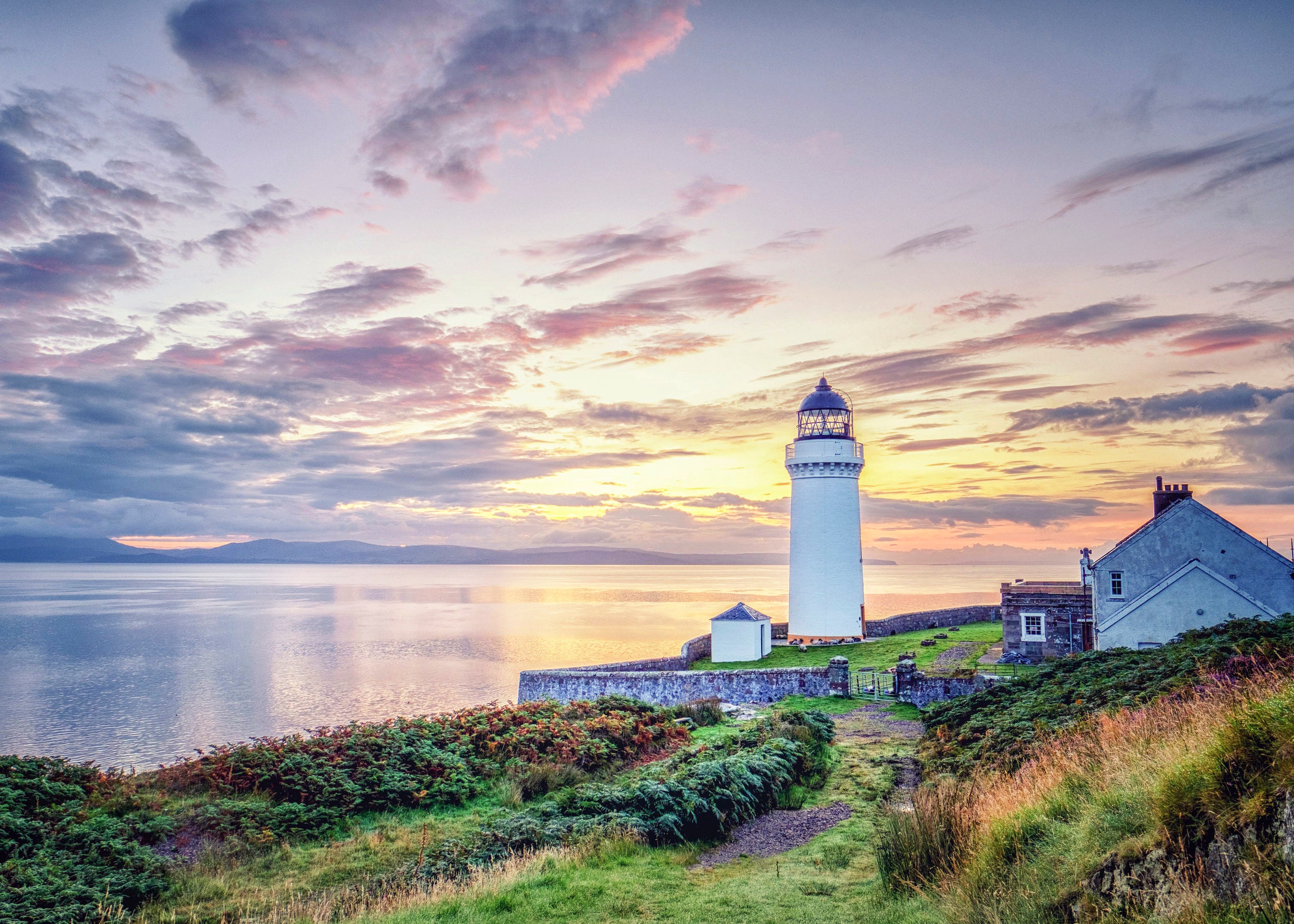 Davaar Lighthouse, Campbeltown - Landscape Photography Luxury Greetings Card
