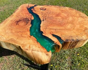 Handmade High-quality Stump cookie  Epoxy River Table Top