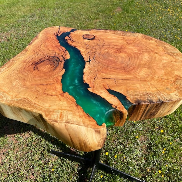 Handmade High-quality Stump cookie  Epoxy River Table Top