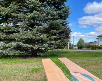 Handmade High-quality Maple Epoxy River Coffee Table