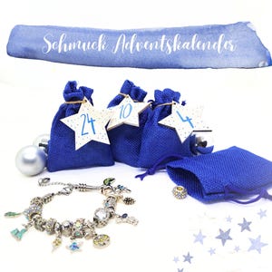 Personalizable jewelry Advent calendar 2025 silver bracelet 24 charms Advent calendar filled sustainable Advent calendar Zodiac sign