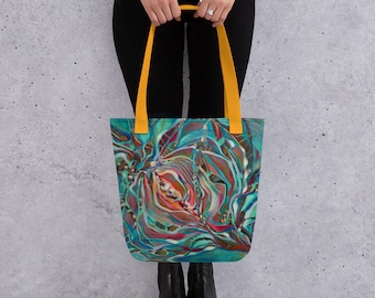 Synaptic Bloom Tote Tas