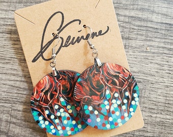 Decoding New Hope Round Earrings
