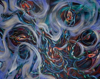Flares in Fog - Limited Edition Giclee Fine Art PRINT