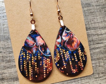 Decoding Hope Teardrop Earrings