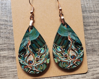 Anchored Thoughts in Deep Waters Teardrop Earrings