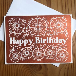 Cartão de feliz aniversário com envelope | Cartão-presente feito à mão
