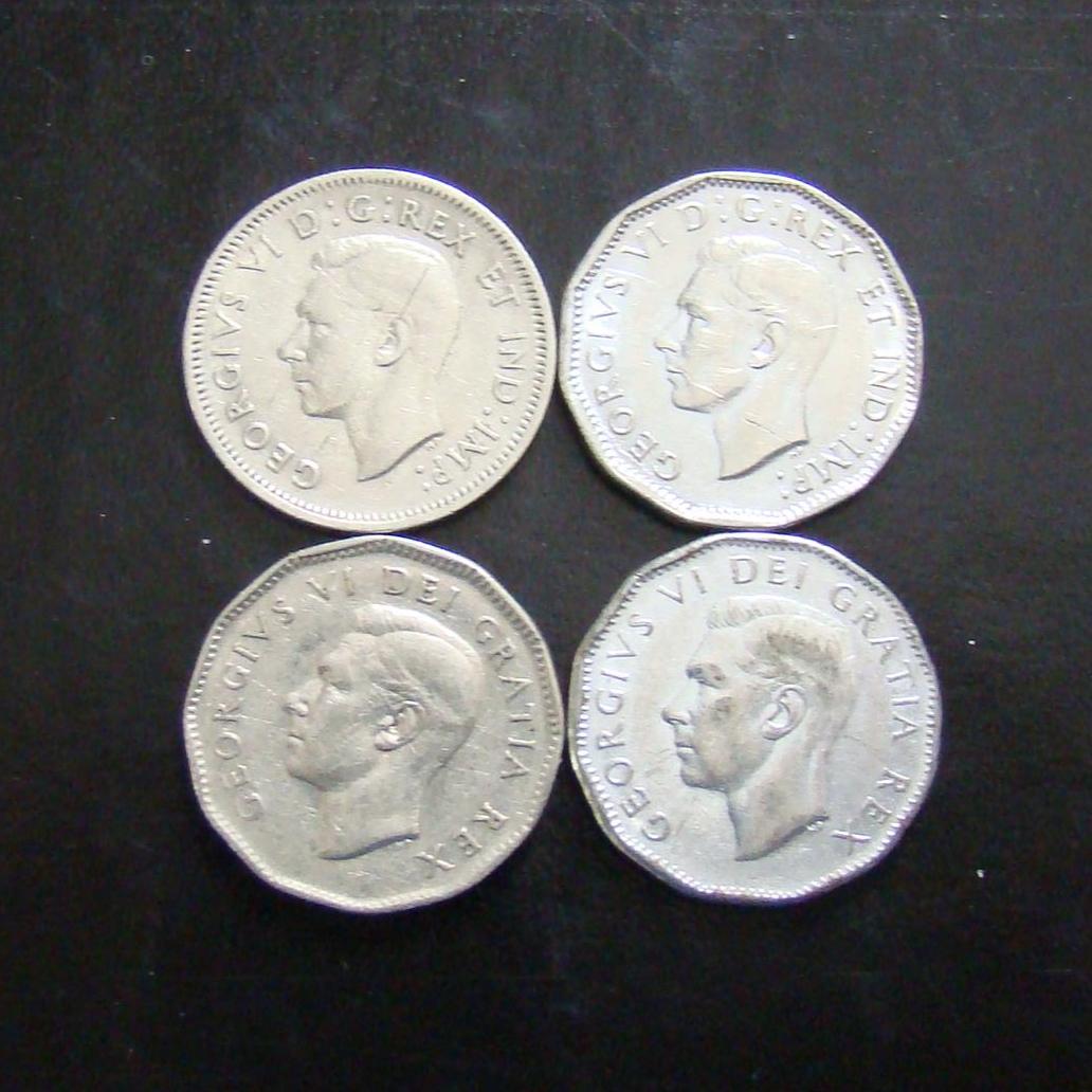 Canadian 5 Cent Coins - 1937 to 1952 - George VI - Buyers Choice