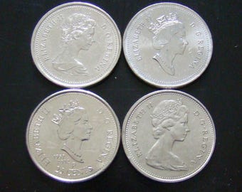 Canadian 25 Cent Coins - various 1970 to 2003 - Buyers Choice