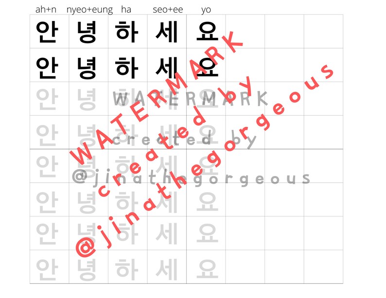Printable Practice Book How to Write in Korean for Beginners Etsy