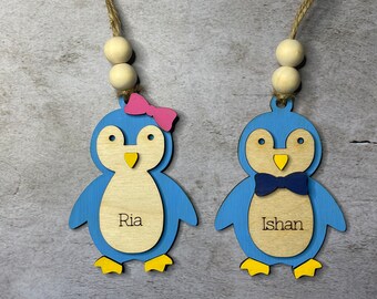 Personalized Penguin Ornament