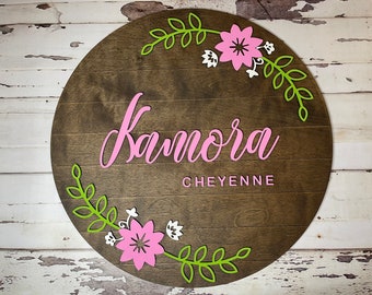 Nursery Sign. Baby Name Sign