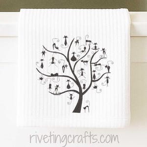 Cat Tree of Life Hand Towel – Feline Branch Party