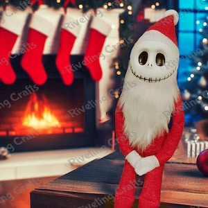 Jack Skellington Santa Elf Doll