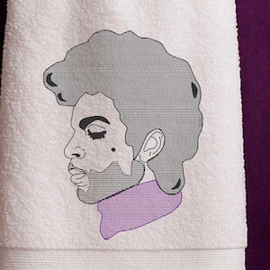 Prince Hand Towel - Pop Art Inspired Bathroom Decor Featuring Iconic Prince Design
