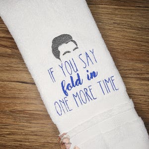 Fold In The Cheese Hand Towel: Schitt&#39;s Creek Funny Kitchen Decor