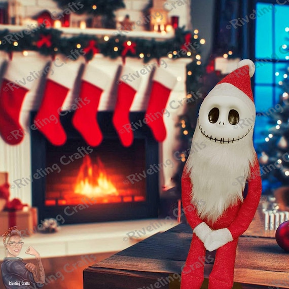 Jack Skellington Santa Elf Doll - Etsy Israel