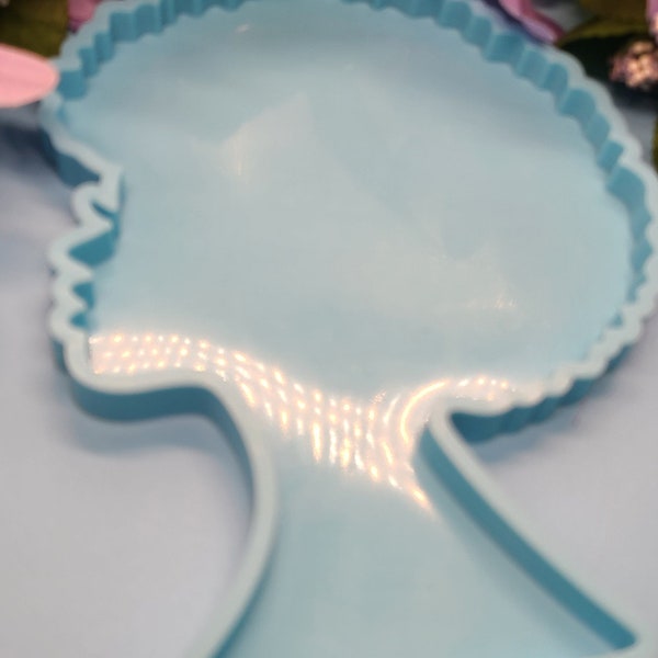 Afro Woman Coaster Silicone Mold