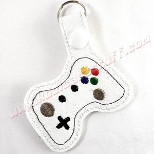 Game Controller Keychain: Handmade Faux Leather Gamer Gift