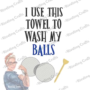 Handdoek golfbal wassen – grappige golfhanddoek, humoristisch golfcadeau, golfhumorhanddoek, sporthanddoek, golfaccessoire, cadeau golfliefhebber
