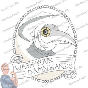Pest Doktor Waschen Sie Ihr Hände Handtuch - Lustiges gruseliges Pandemie Hygiene Geschenk