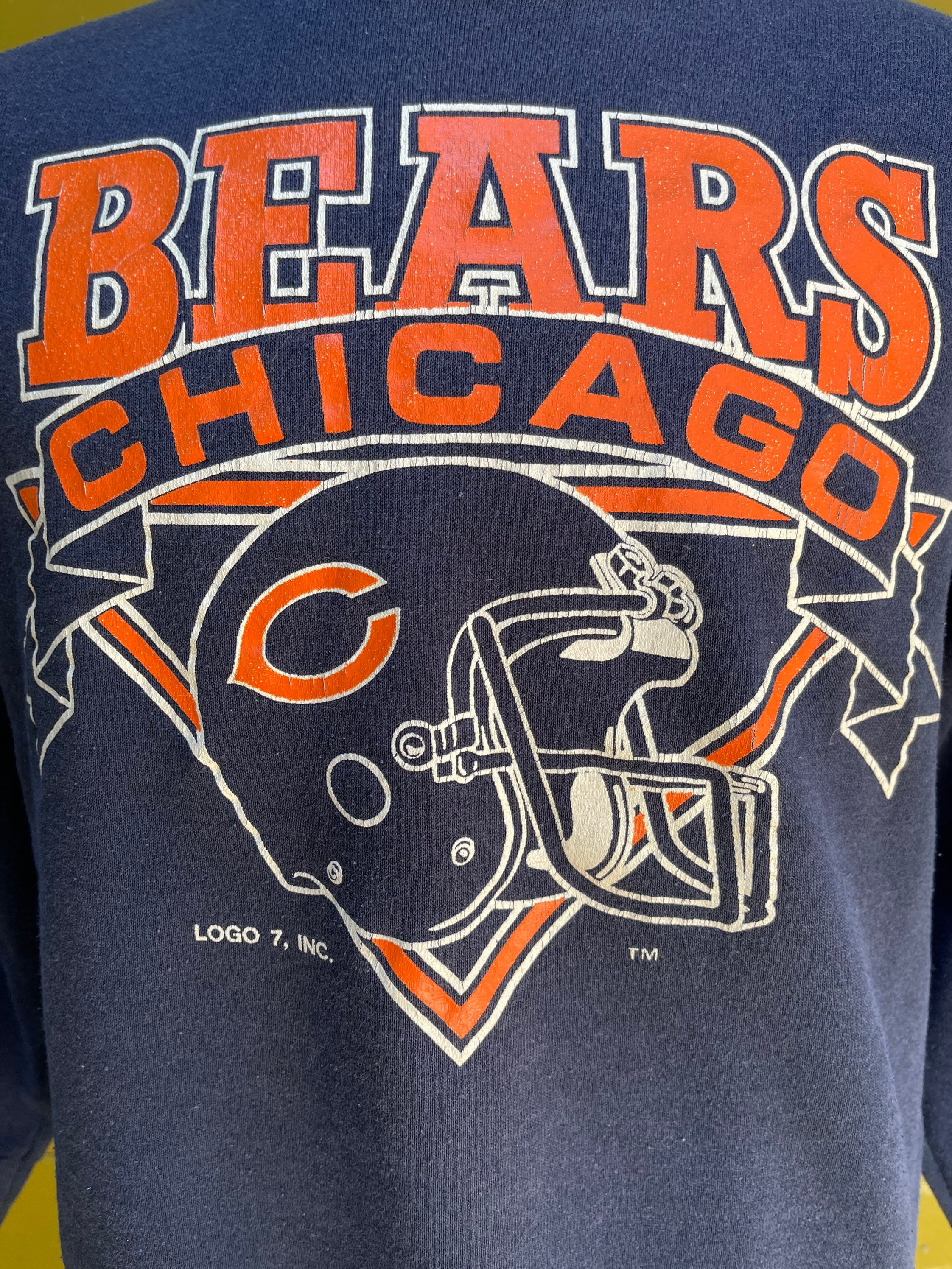 Vintage 1980s Chicago Bears Longsleeve Crewneck Sweatshirt by | Etsy