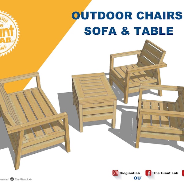 Outdoor Furniture // PDF Build Plans