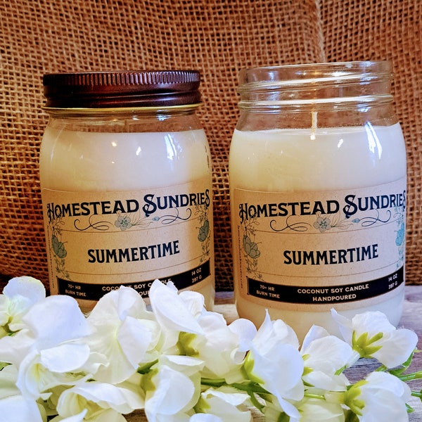 Summertime Coconut Soy Candle