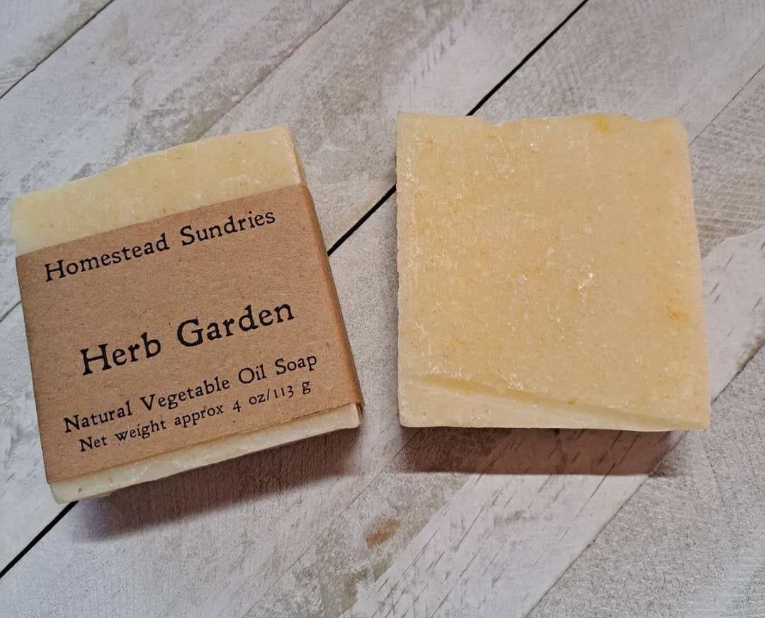 Herb Garden Natural Vegetable Oil Soap Etsy