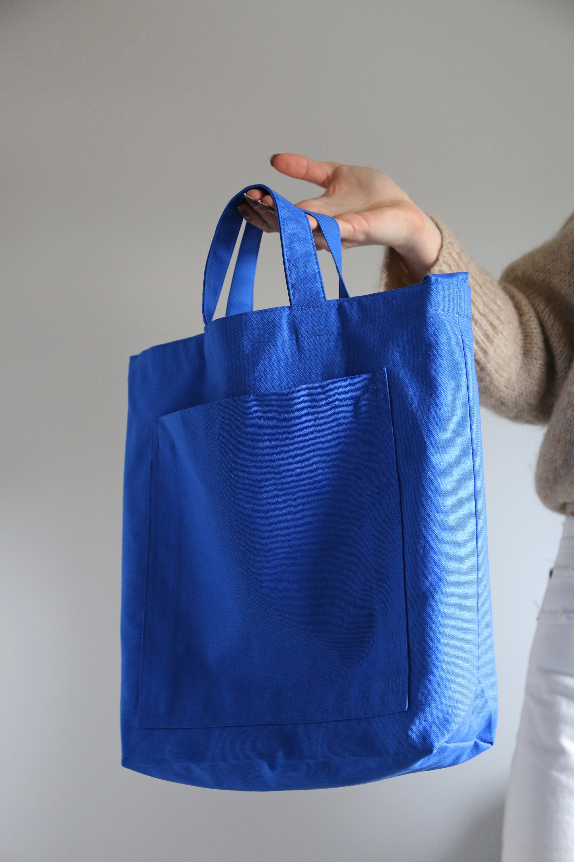 Tote Bag Canvas Royal Blue Plain 100% Canvas Cotton - Etsy UK