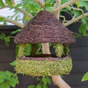 Mossy Gazebo Planter: Plantable Bird Feeder, Sustainable Garden 11"x11"