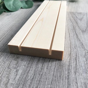 Supports en bois à double fente | Supports en bois pour enseigne en acrylique, fentes de 1/8 po. | Présentoir pour boucles d'oreilles | Présentoir d'exposition d'artisanat | Porte-bijoux | Support pour boucles d'oreilles
