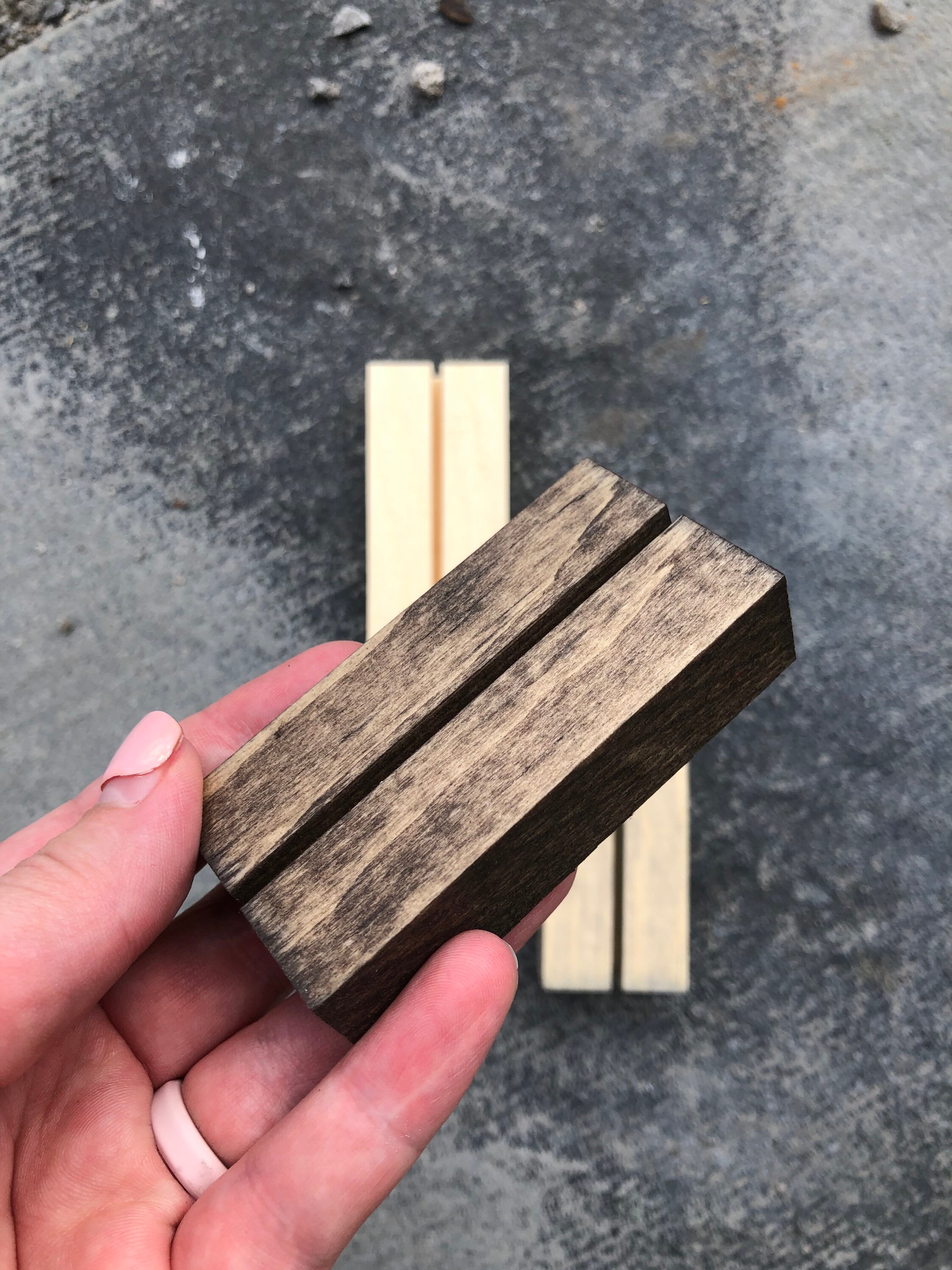 Wood stands Acrylic sign wood stands Table number holders Etsy