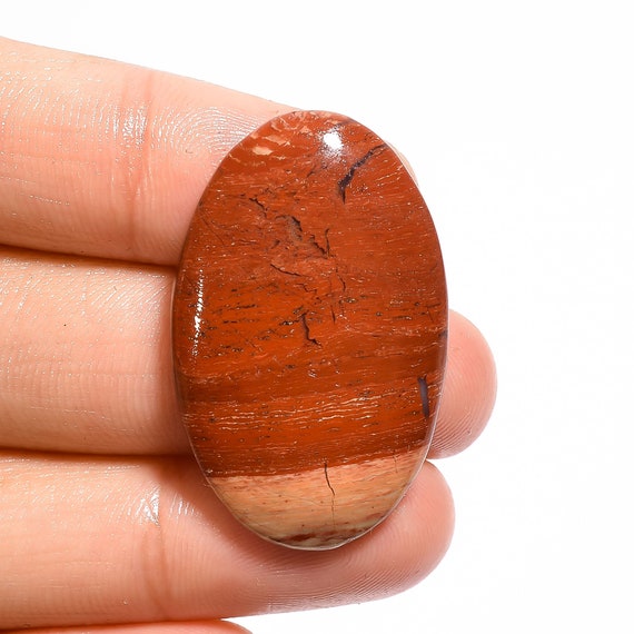 Beautiful Top Grade Quality 100% Natural Snakeskin Jasper Oval Shape Cabochon Loose Gemstone For Making Jewelry 33.5 Ct 34X21X5 mm AK-2783