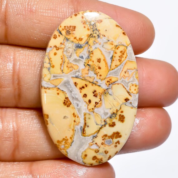 41X26X5 mm AH-169 Superb Top Grade Quality 100% Natural Maligano Jasper Oval Shape Cabochon Loose Gemstone For Making Jewelry 45.5 Ct