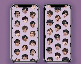 2 BTS 携帯電話の壁紙 | デジタルインスタントダウンロード | ロック