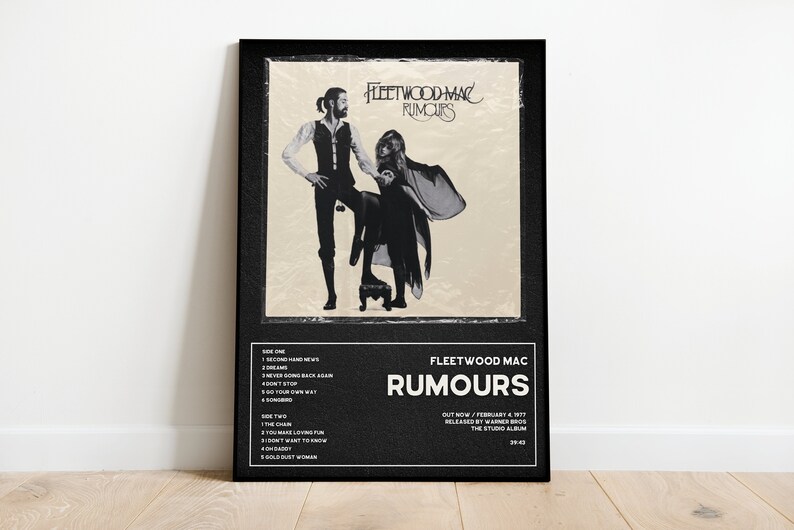 Fleetwood Mac Album Print A3 Music Poster Rumours