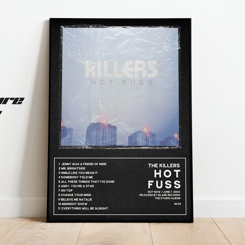 The Killers Minimalist Album Art Print Hot Fuss Sam S Etsy Uk